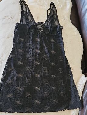Black Lace Slip Dress - Women Intimates & Sleepwear